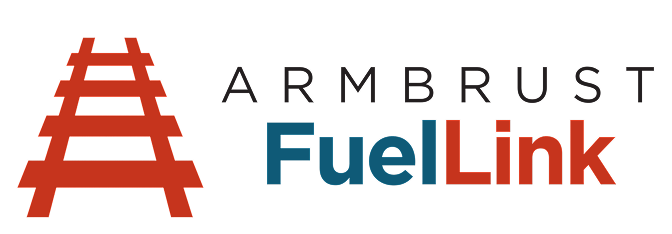 Armbrust FuelLink logo with red tracks.
